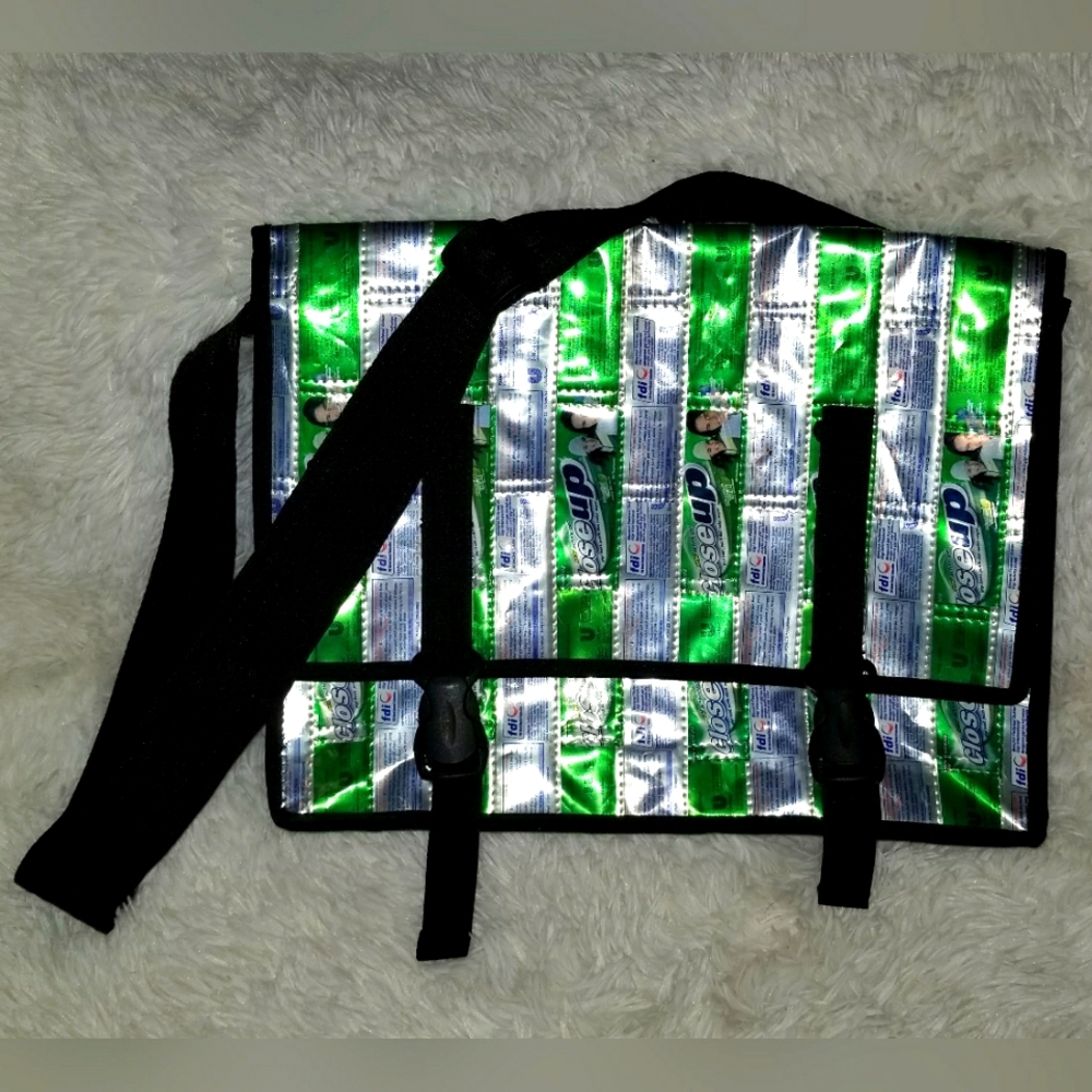 Upcycled Messenger Bag - NWOT